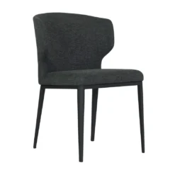 Thurston Fabric Dining Chair With Black Metal Base -Chair Funiture Shop 9
