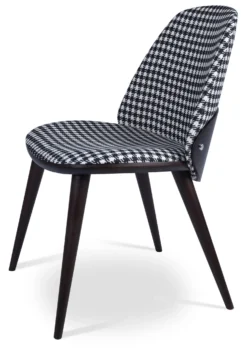 Aston Dining Chair 27 Aston Dining Chair -Chair Funiture Shop ASTONDININGCHAIR HOUNDSTOOTHFABRIC PLYWOODOAKVENEERWENGEFINISHBACK BEECHWOODWENGEFINISHLEGS 7 2 scaled