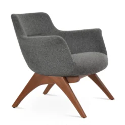 Bottega X Wood Lounge Chair -Chair Funiture Shop BottegaX Grey