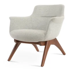 Bottega X Wood Lounge Chair -Chair Funiture Shop BottegaX LightGrey