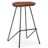 Cattelan Stool 1 Cattelan Stool -Chair Funiture Shop CATTELAN BAR ASH ANTIQUE BRUSHED SEAT BLACK FRAME