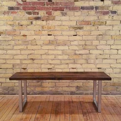 Vintage Maple Live Edge Bench 9 Vintage Maple Live Edge Bench -Chair Funiture Shop Carter Heritage Maple Front