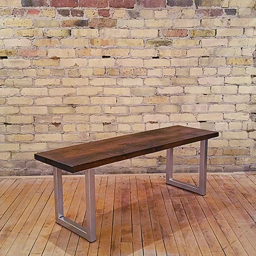 Vintage Maple Live Edge Bench 6 Vintage Maple Live Edge Bench - Image 4