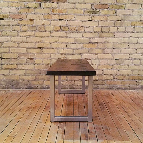 Vintage Maple Live Edge Bench 7 Vintage Maple Live Edge Bench - Image 5