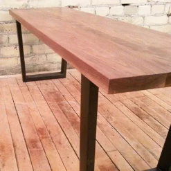 Walnut Benches - 15" X 50" -Chair Funiture Shop Davis Walnut Detail 01