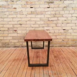 Walnut Benches - 15" X 50" -Chair Funiture Shop Davis Walnut Side