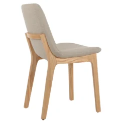 Eiffel Wood Dining Chair -Chair Funiture Shop Eiffel BeigeBoucleFabric NaturalAsh Sandblasted