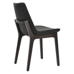 Eiffel Wood Dining Chair -Chair Funiture Shop Eiffel BlackLeatherette BeechWenge