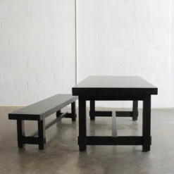 Harvest Red Oak Dining Bench - Floor Model -Chair Funiture Shop HarvestTable Ebony C 62d9245e 8b99 4f89 b6c0 c5b6af8f9b52