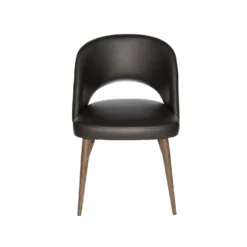Henrik Dining Chair -Chair Funiture Shop Henrick Black BW Front