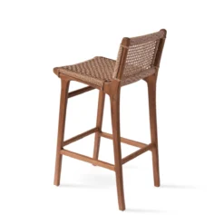 Paramus Teak Bar Stool - Indoor / Outdoor Stool -Chair Funiture Shop ParamusBarstool C