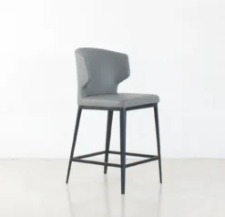 Thurston Leatherette Stool With Metal Base -Chair Funiture Shop Screenshot 269