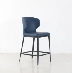 Thurston Leatherette Stool With Metal Base -Chair Funiture Shop Screenshot 270