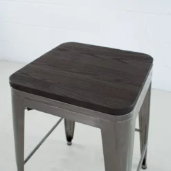 Rochelle Grande Stool With Wood Seat -Chair Funiture Shop Screenshot 330