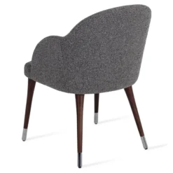 Alice Armchair -Chair Funiture Shop alice armchair grey black boucle back