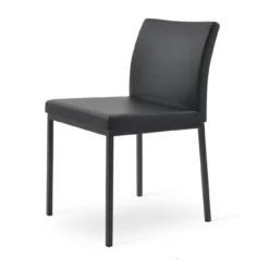 Aria Metal Dining Chair -Chair Funiture Shop aria metal dining chair black black base