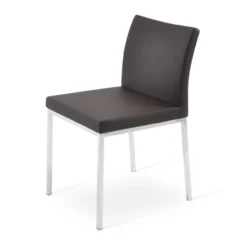 Chair Funiture Shop -Chair Funiture Shop aria metal dining chair brown chrome base