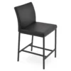 Aria Metal Stool -Chair Funiture Shop aria metal stool black black angled
