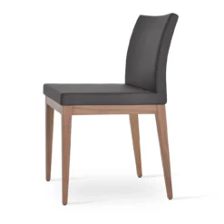Aria Wood Dining Chair -Chair Funiture Shop aria wood dining table brown american walnut 2