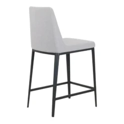 Avenue Stool -Chair Funiture Shop avenue stool light grey fabric angled back