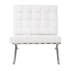 Barcelona Lounge Chair -Chair Funiture Shop barcelona lounge white front