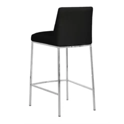 Celine Counter Stool With Chrome Base 12 Celine Counter Stool With Chrome Base -Chair Funiture Shop celine stool with chrome base black back