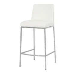 Celine Counter Stool With Chrome Base