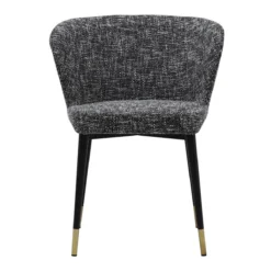 Constance Dining Chair -Chair Funiture Shop constance dining chair black white fabric front