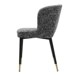 Constance Dining Chair -Chair Funiture Shop constance dining chair black white fabric side