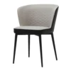 Constance Dining Chair -Chair Funiture Shop constance dining chair taupe faux shagreen angled