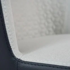 Constance Dining Chair -Chair Funiture Shop constance dining chair taupe faux shagreen close up 2