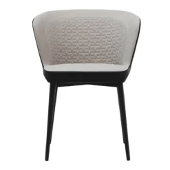 Constance Dining Chair -Chair Funiture Shop constance dining chair taupe faux shagreen front