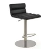 Corona Comfort Piston Stool -Chair Funiture Shop corona comfort piston stool black stainless steel angled
