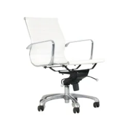 Chair Funiture Shop -Chair Funiture Shop crane low back office chair white angled no bg