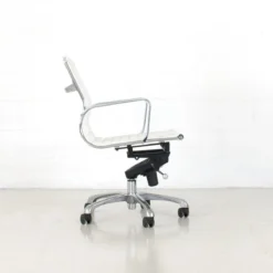 Crane Low Back Office Chair -Chair Funiture Shop crane low back office chair white side