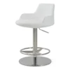 Dervish Piston Stool 2 Dervish Piston Stool -Chair Funiture Shop dervish piston white stainless steel polished angled