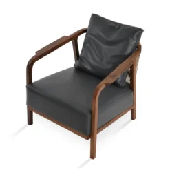 Drops Lounge Chair -Chair Funiture Shop drops lounge chair grey antharice angled 2