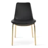 Eiffel Harris Dining Chair -Chair Funiture Shop eiffel harris dining chair black ppm gold base front