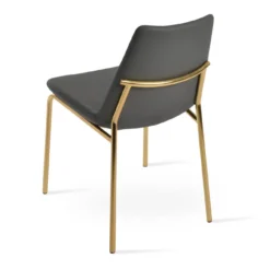 Eiffel Harris Dining Chair -Chair Funiture Shop eiffel harris dining chair grey ppm gold base back