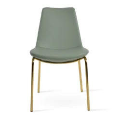 Eiffel Harris Dining Chair -Chair Funiture Shop eiffel harris dining chair mint ppm gold base front