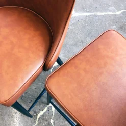 Empire Counter Stool -Chair Funiture Shop empire counter stools cognac top close up