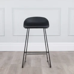 Escape Sled Counter Stool -Chair Funiture Shop escape stool black