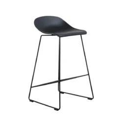 Escape Sled Counter Stool -Chair Funiture Shop escape stool black angled white bg