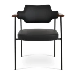 Palu Arm Chair -Chair Funiture Shop flynn dining chair black front