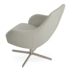 Gazel 4 Star Lounge Chair -Chair Funiture Shop gazel 4 star lounge chair light grey nickel side
