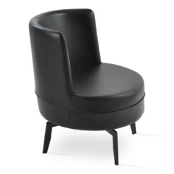 Hilton Swivel Lounge Chair -Chair Funiture Shop hilton lounge chair black side