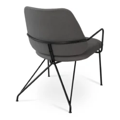 Langham Lounge Chair -Chair Funiture Shop langham lounge chair grey back angled