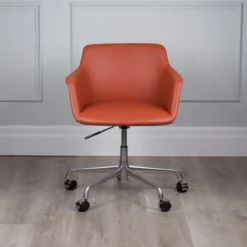 Leanna Office Chair -Chair Funiture Shop leanna office arm chair papaya front