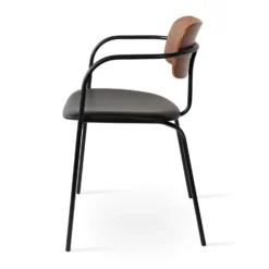 Chair Funiture Shop -Chair Funiture Shop loredo arm chair black side