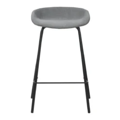 Mitch Counter Stool 21 Mitch Counter Stool -Chair Funiture Shop mitch counter stool front light grey fabric